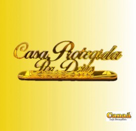 Lembrana espelho dourado ( Casa protegida por Deus ), cada