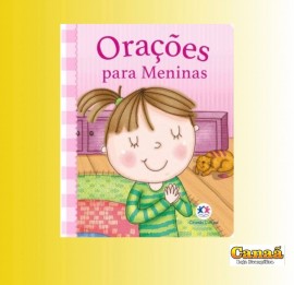 Livro ( Oraes  para meninas ) capa almofadada - ciranda cultural  