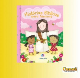 Livro ( histria bblicas para meninas ) capa almofadada (Ciranda Cultural)