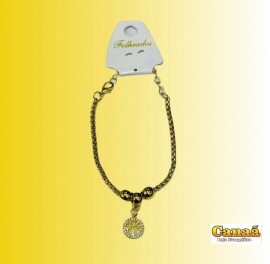 Pulseira folheada rvore da vida 