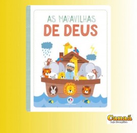 Livro ( As maravilhas de Deus) capa almofadada - ciranda cultural  