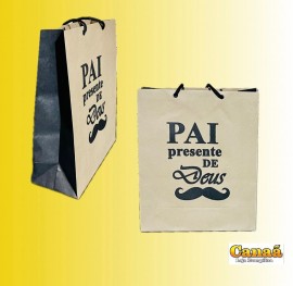 Pacote Sacola Pai Kraft com 10 peas 